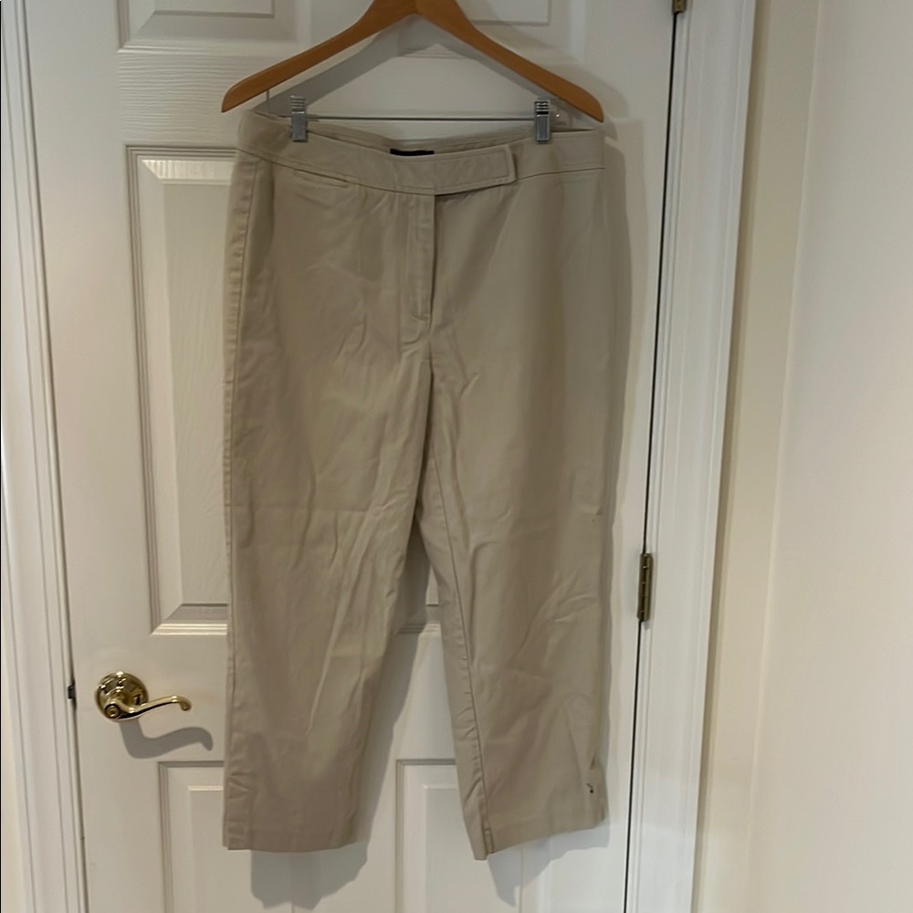 Talbots Tan Straight Leg Pants